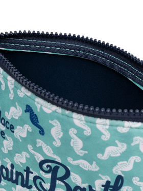 Aline Scuba-Pochette mit Seepferdchen-Print