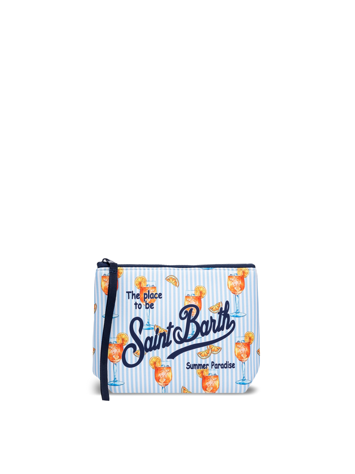 Aline scuba pochette with cocktail print - MC2 Saint Barth