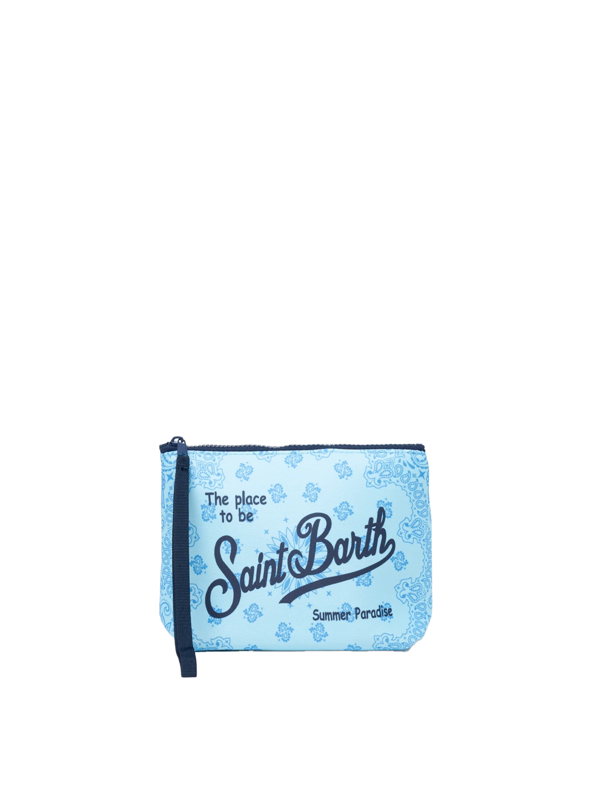 Pochette Aline in scuba con stampa bandana