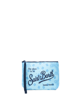 Pochette Aline in scuba con stampa bandana