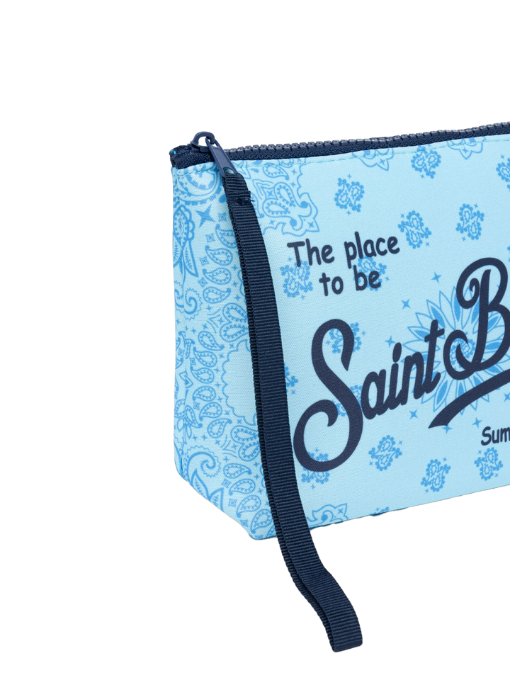 Aline Scuba-Pochette mit Bandana-Print