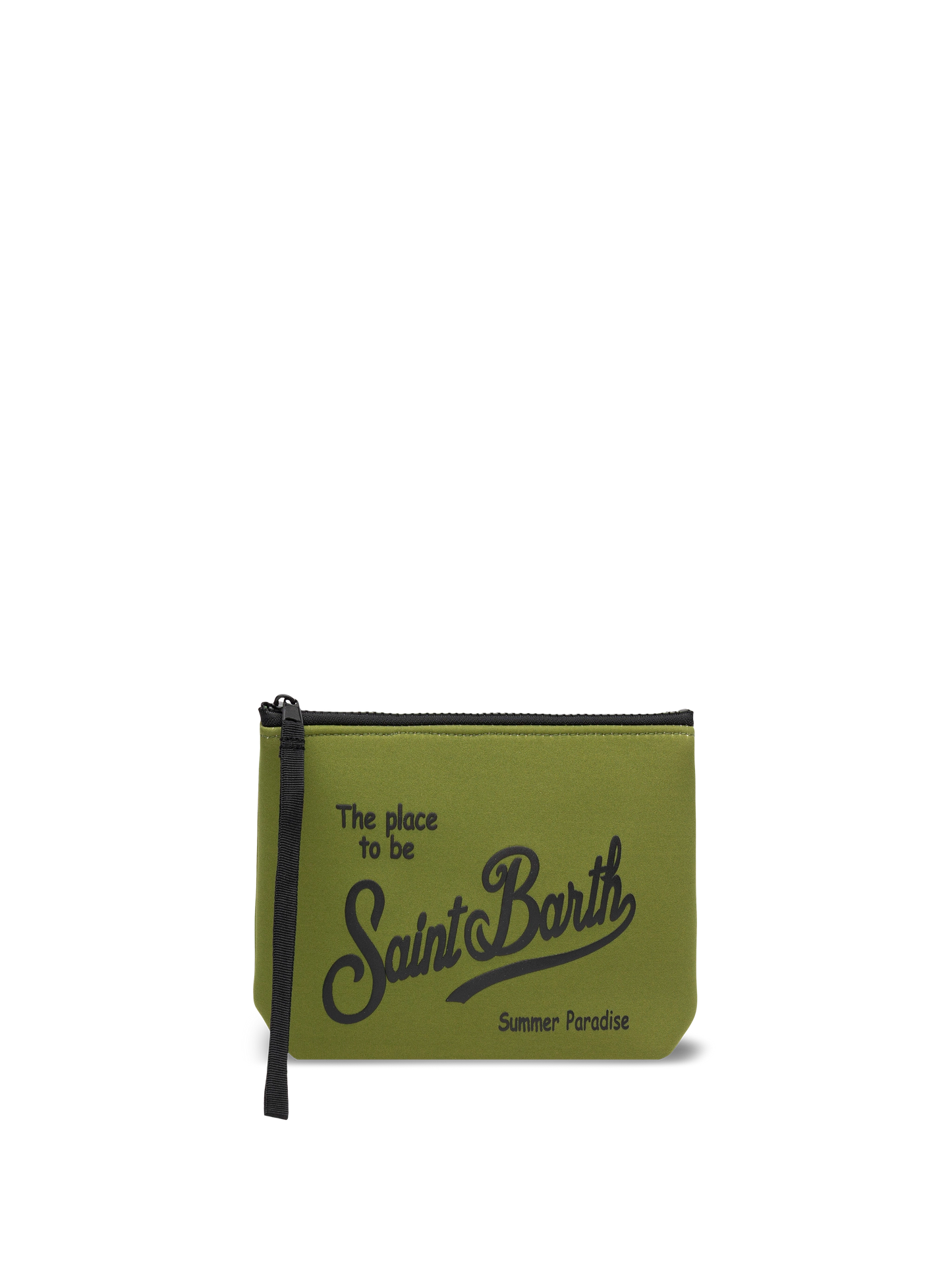 Pochette Aline in scuba verde militare