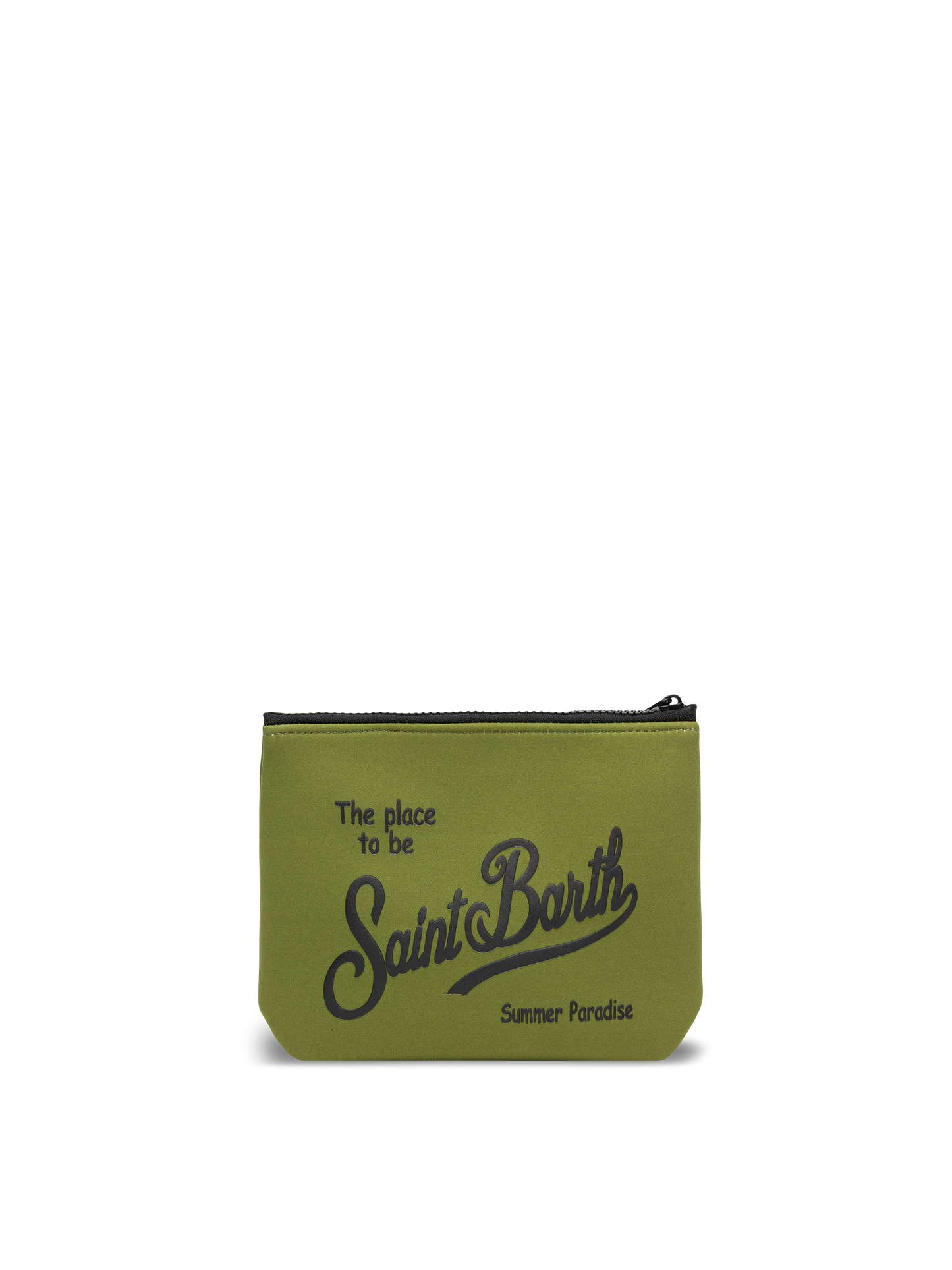 Pochette Aline in scuba verde militare