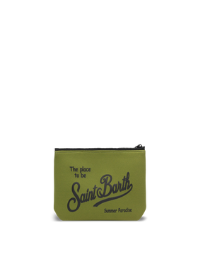 Pochette Aline in scuba verde militare