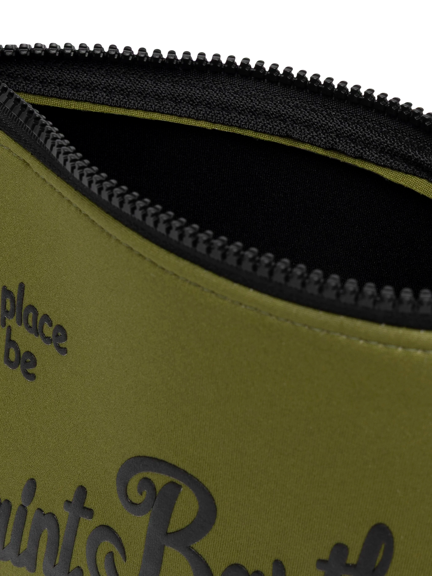 Pochette Aline in scuba verde militare
