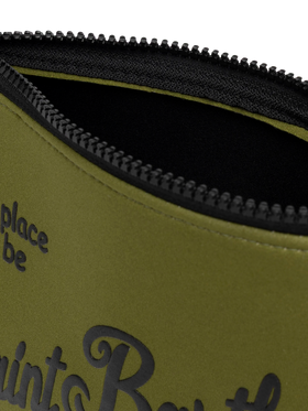 Pochette Aline in scuba verde militare