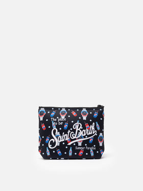 Aline scuba pochette with watch and drink print - MC2 Saint Barth