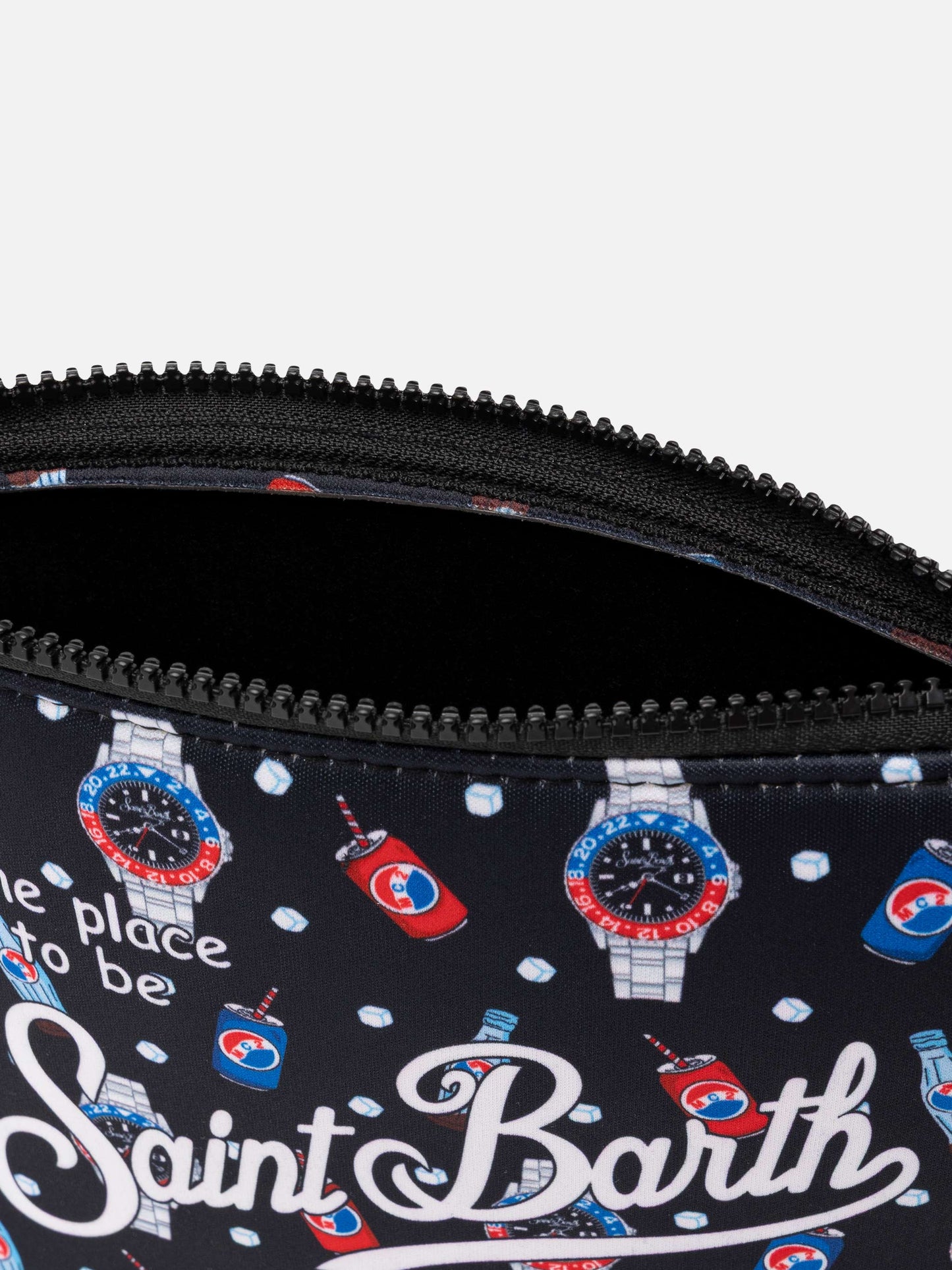 Aline scuba pochette with watch and drink print - MC2 Saint Barth