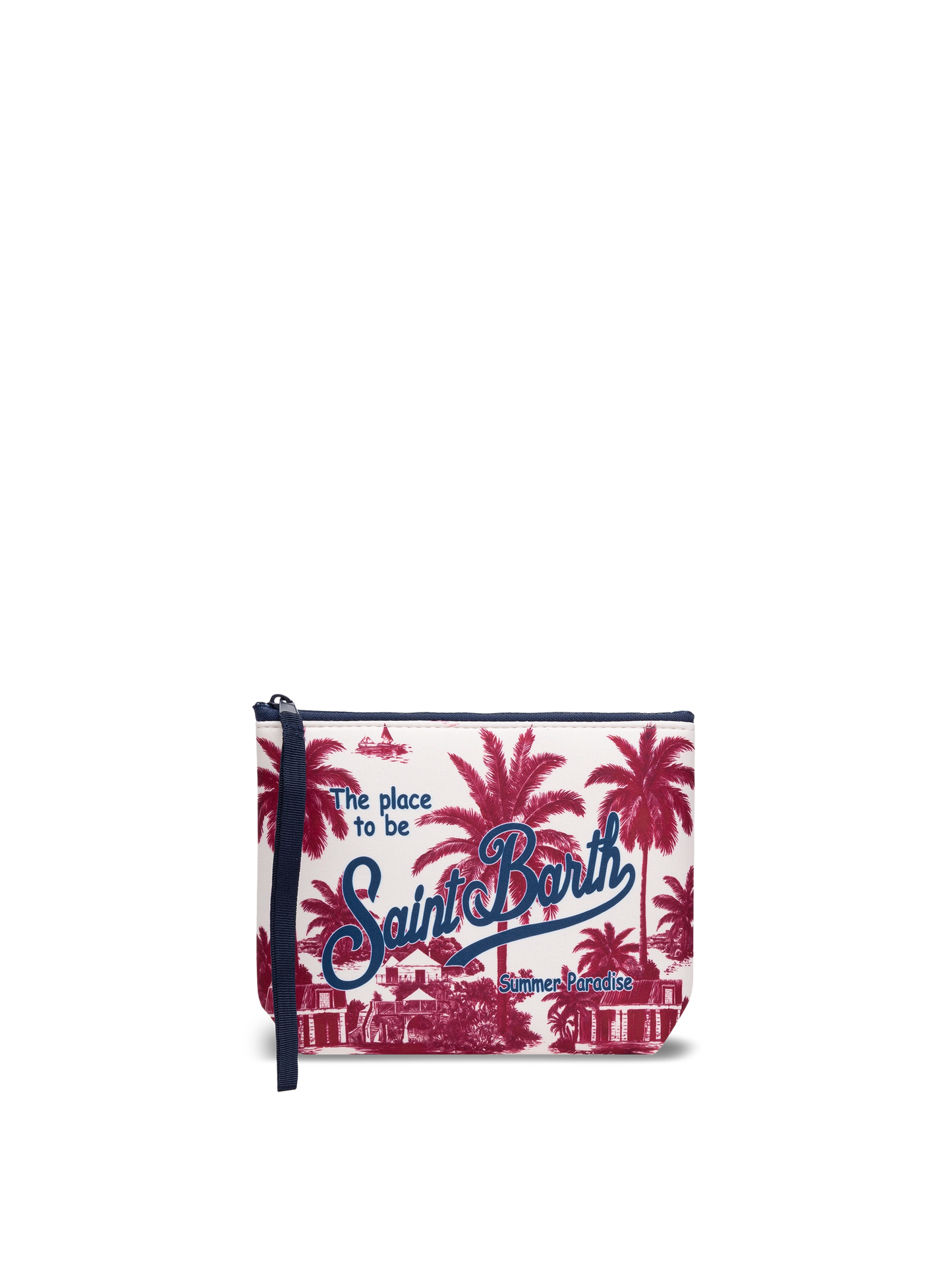 Aline scuba pochette with toile de jouy print | AI CO-CREATED DESIGN BY RICKDICK - POWERED BY RED-EYE