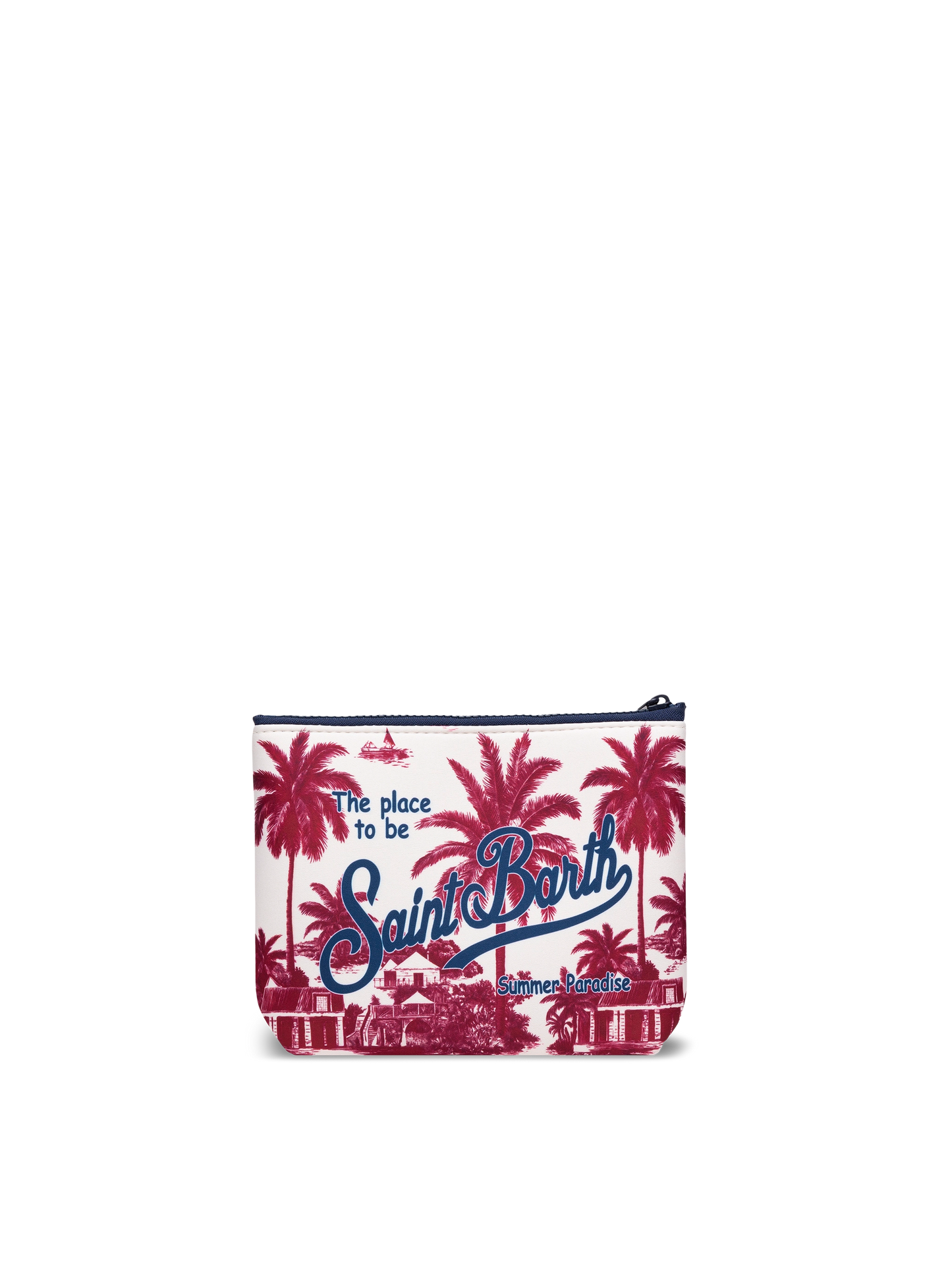 Aline scuba pochette with toile de jouy print | AI CO-CREATED DESIGN BY RICKDICK - POWERED BY RED-EYE