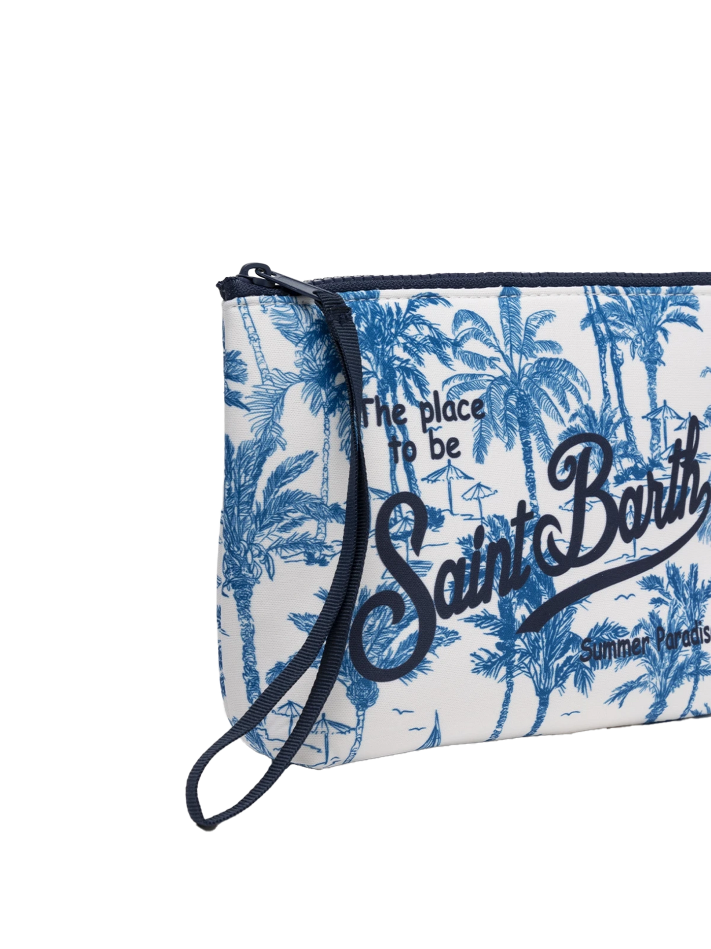 Aline Scuba-Pochette mit Toile-de-Jouy-Print