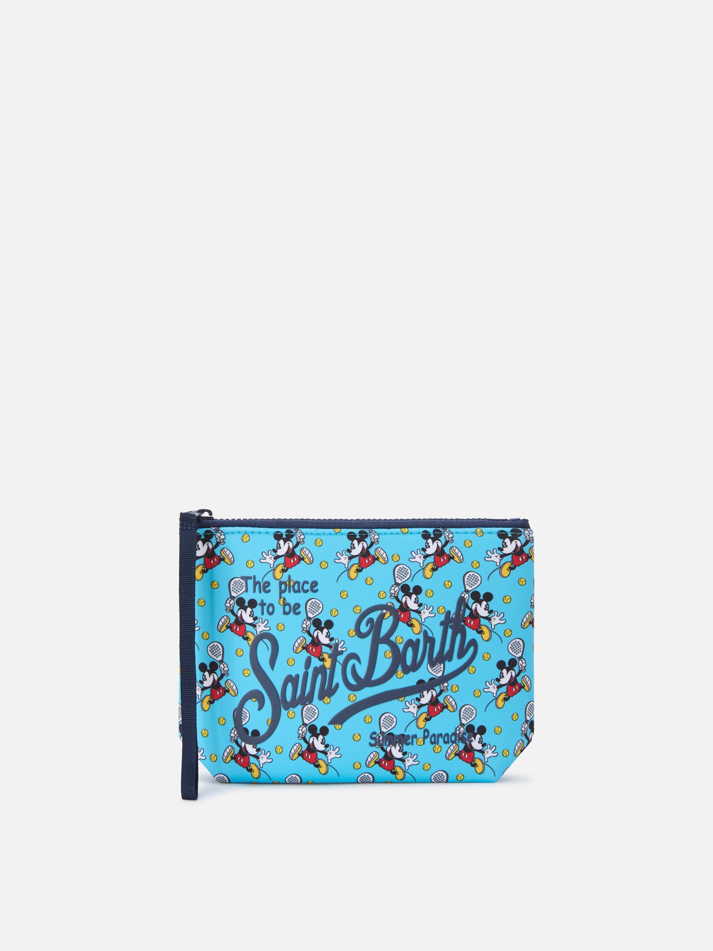 Pochette Aline in scuba con stampa Mickey Playing Padel | Special Edition