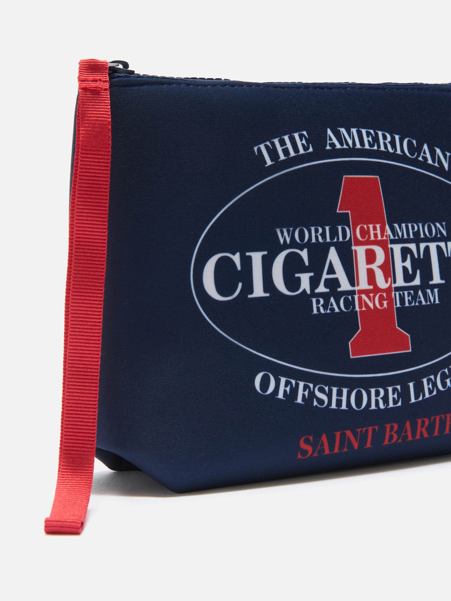 Cigarette Uid Aline blue scuba pouch with Cigarette Racing Team embroidery | Special ...