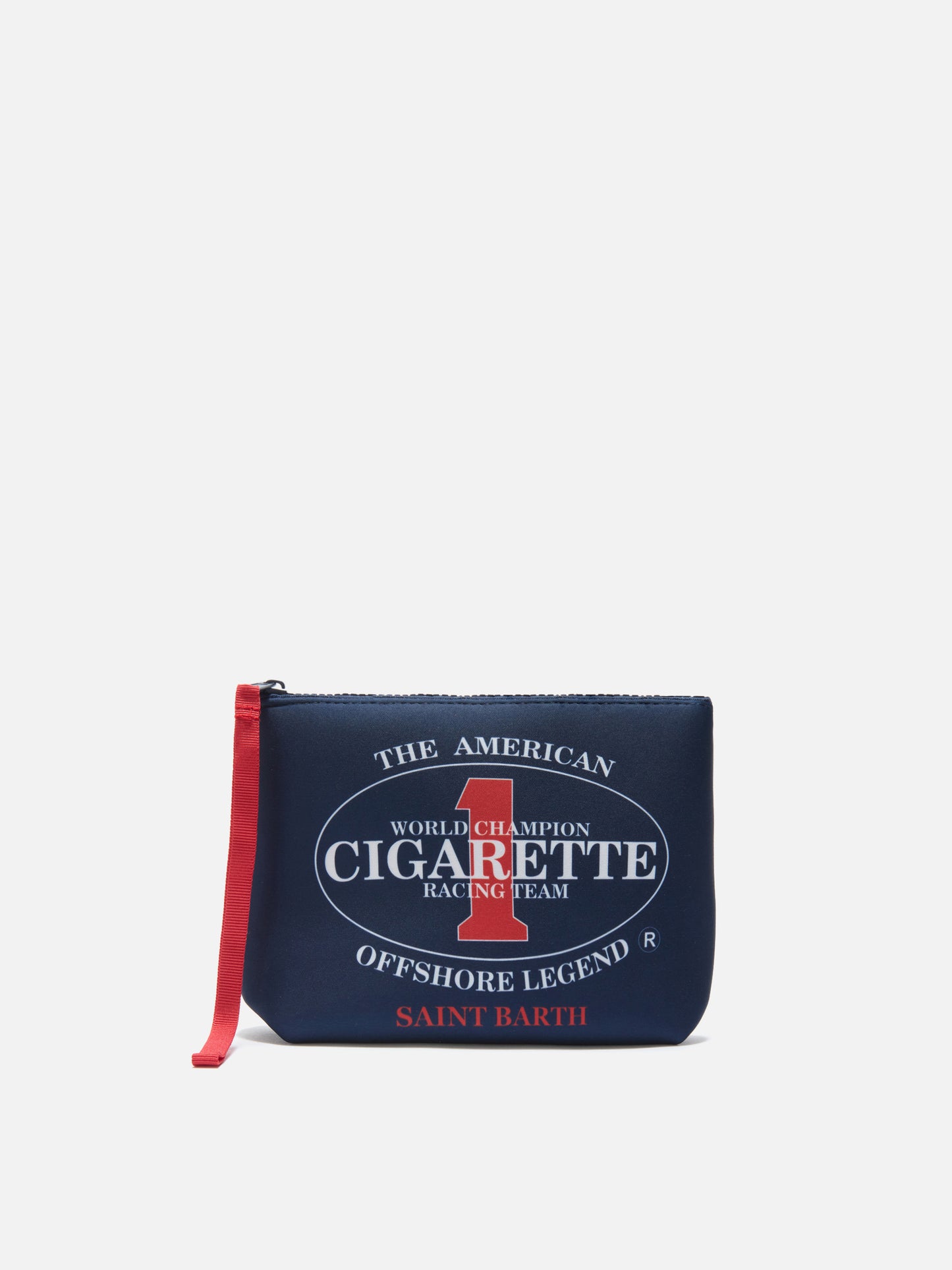 Cigarette Uid Aline blue scuba pouch with Cigarette Racing Team embroidery | Special ...