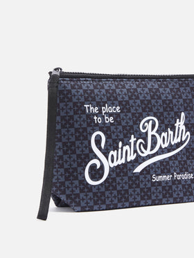 Black Aline scuba pouch with Pisa SC Logo print | PISA SC SPECIAL EDITION