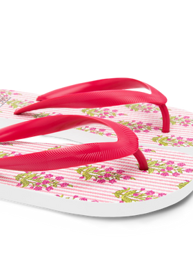 Alma flip flops with flower print