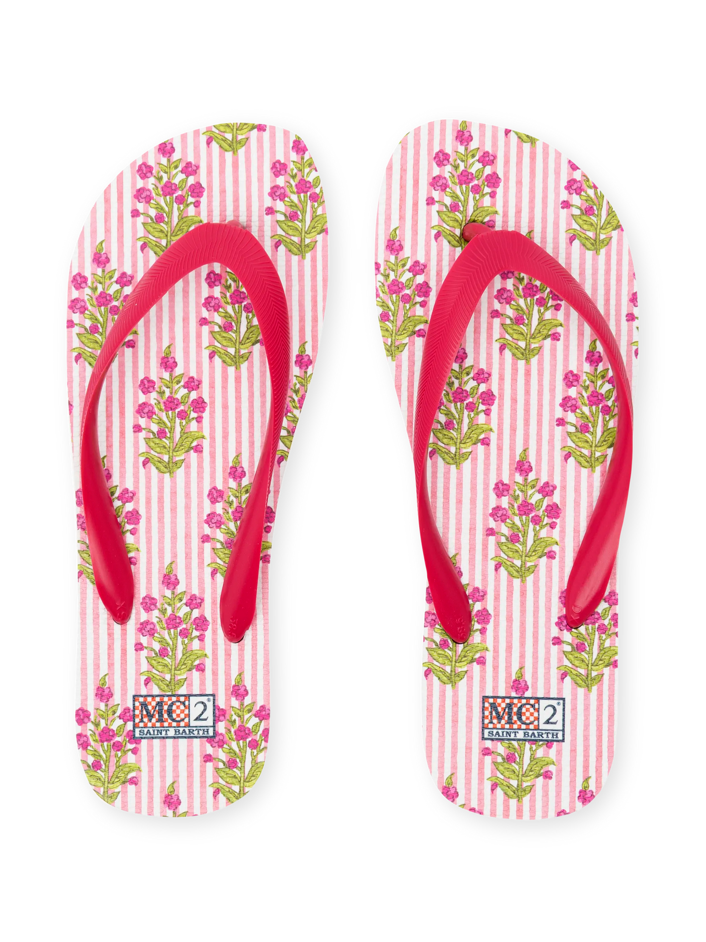 Alma flip flops with flower print