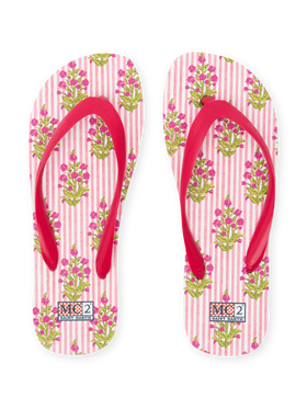 Alma flip flops with flower print