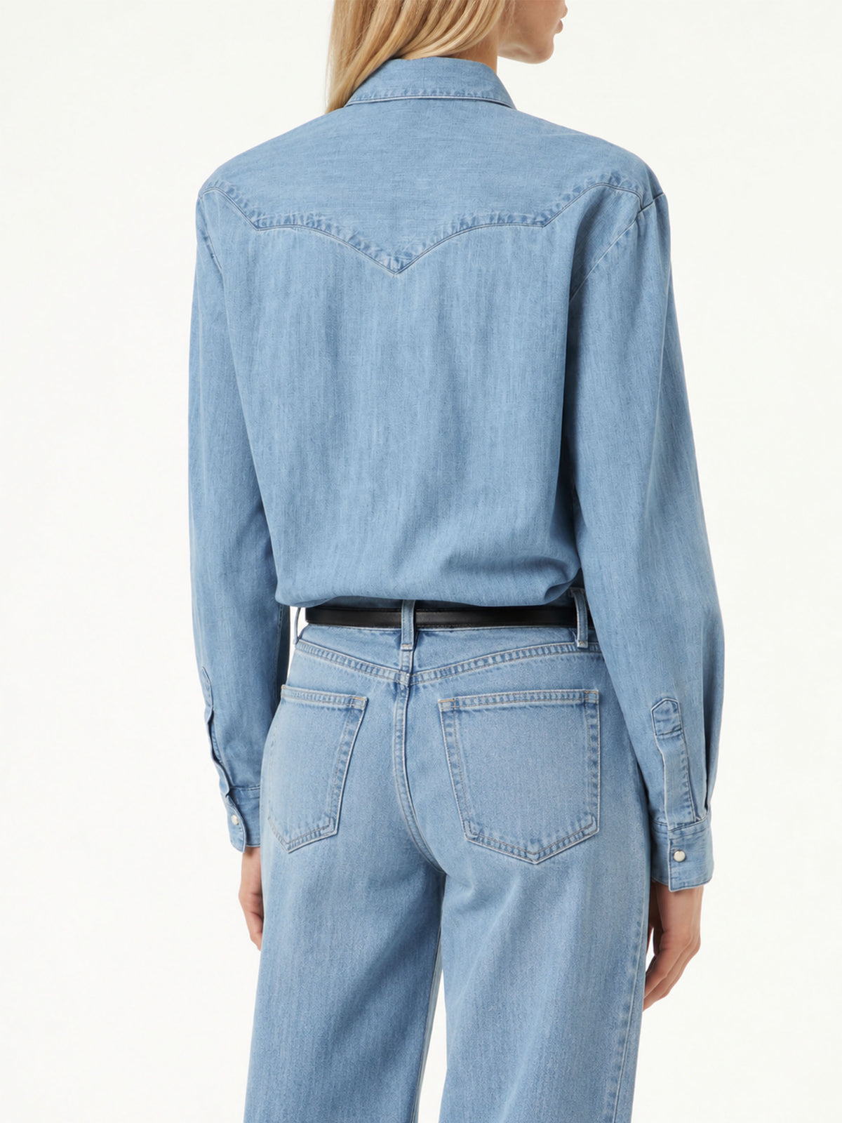 Chemise en denim Amaya Tex bleu clair 