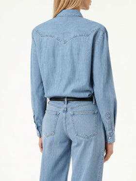Chemise en denim Amaya Tex bleu clair 