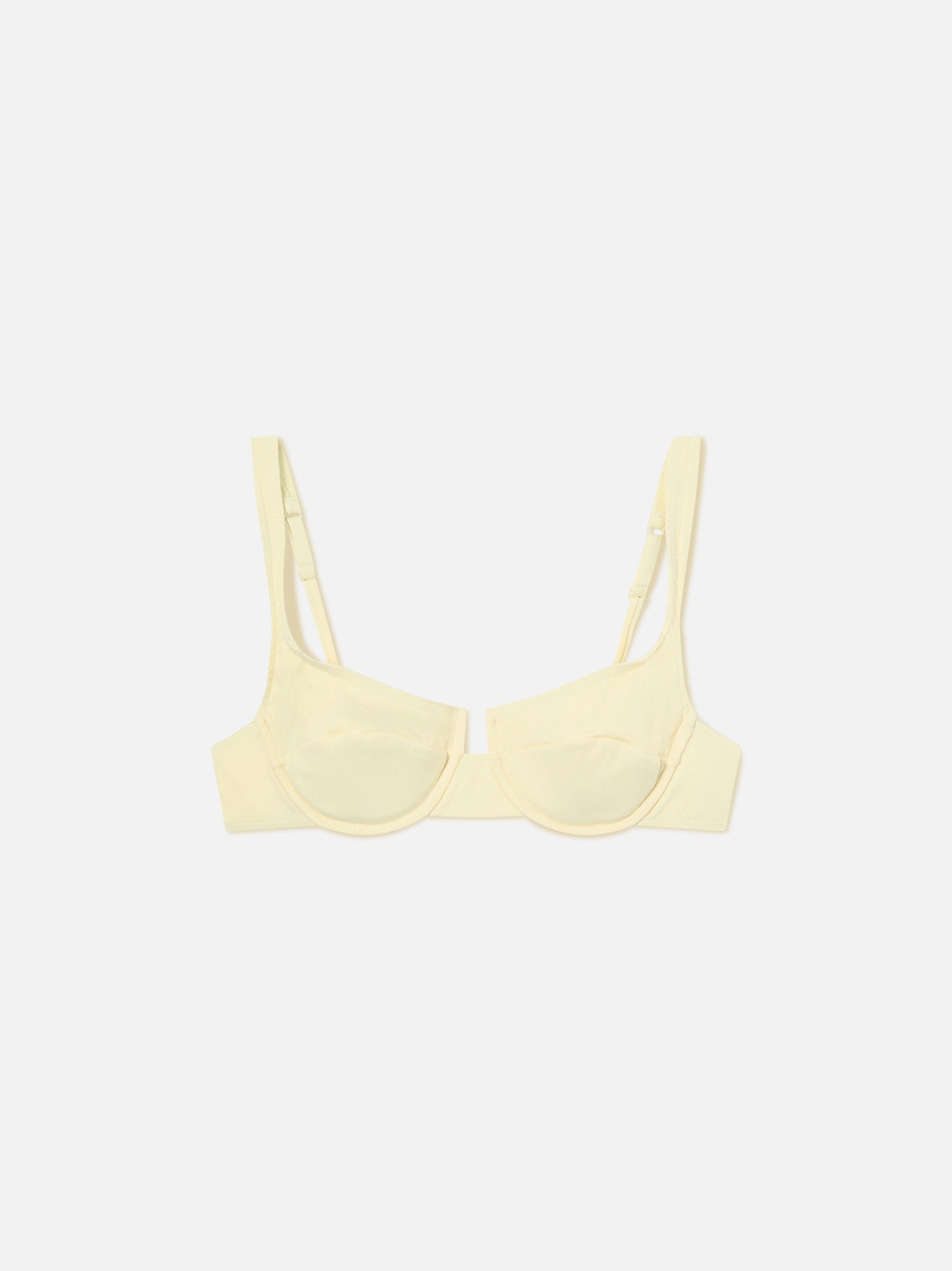Top bikini Amira balconette giallo burro 