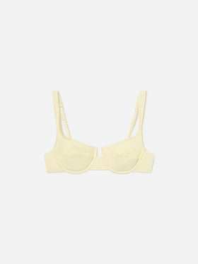 Top bikini Amira balconette giallo burro 