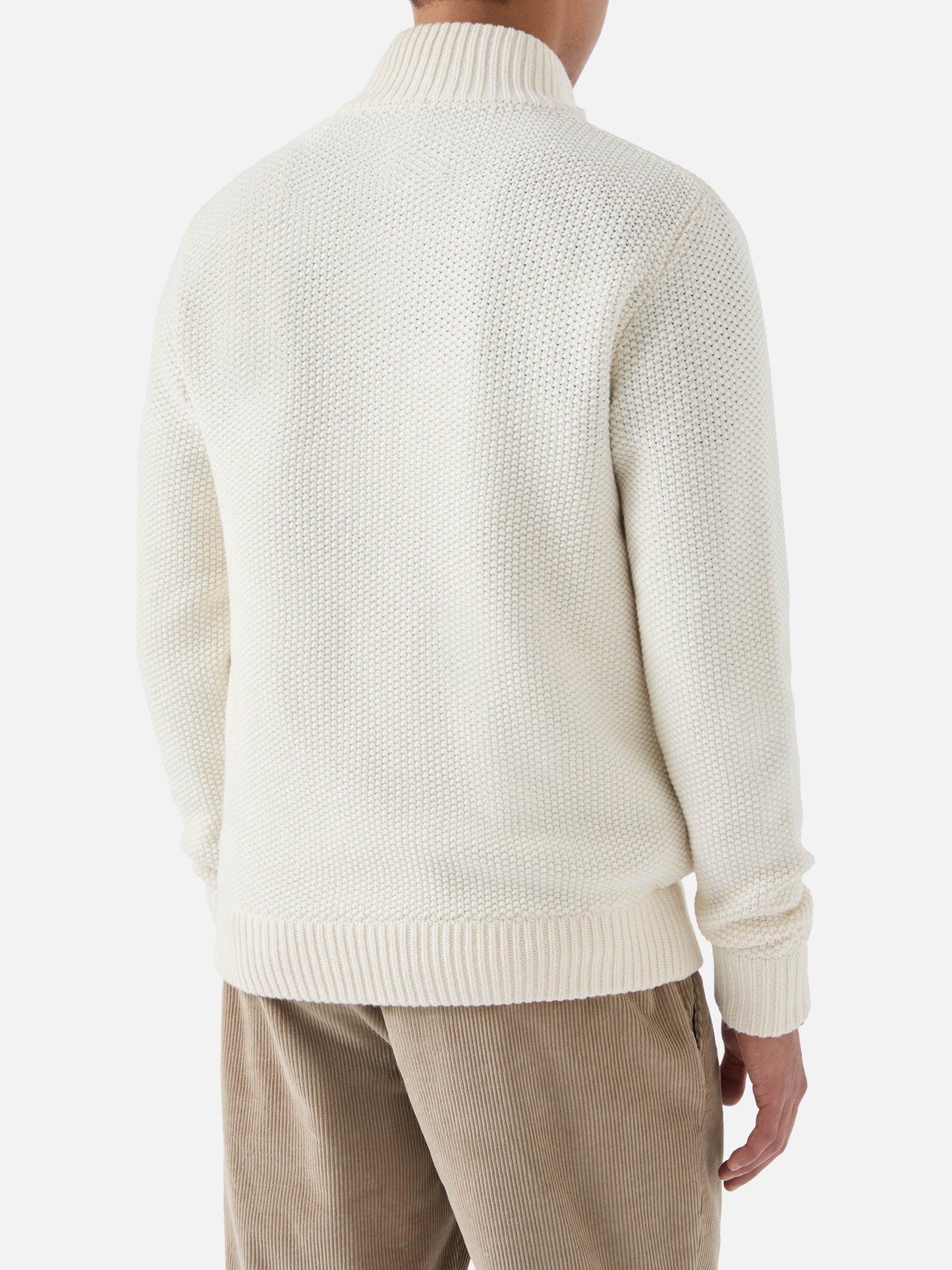 Knitted bomber Andermatt with felt pockets