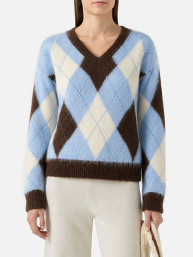 Argyle Annecy Soft cropped sweater