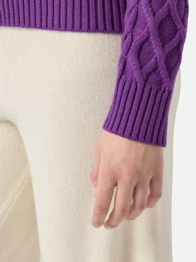 Damenpullover mit halbem Rollkragen und Saint Barth-Schriftzug