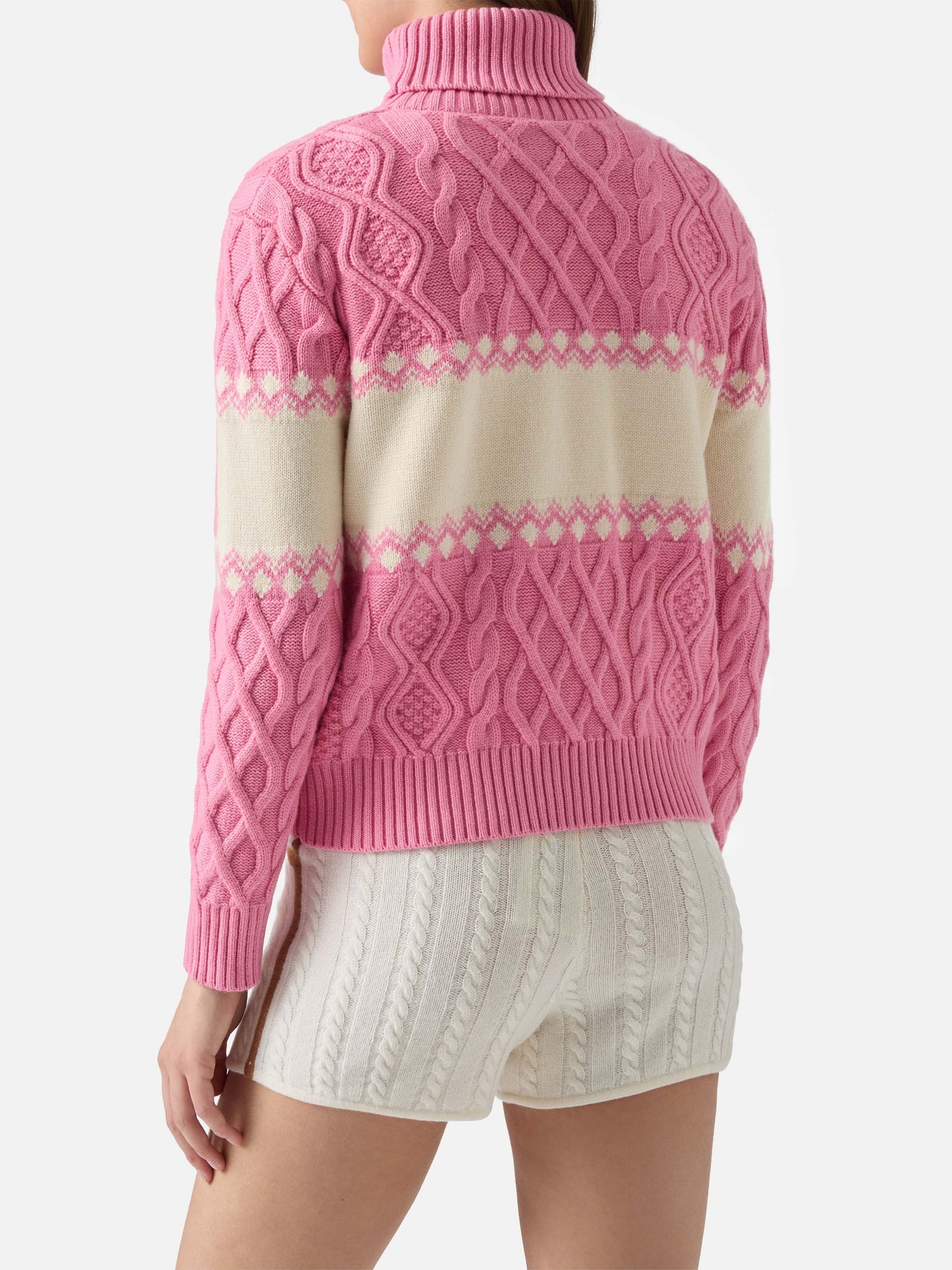 Maglione Anton a mezzo collo con jacquard Saint Barth