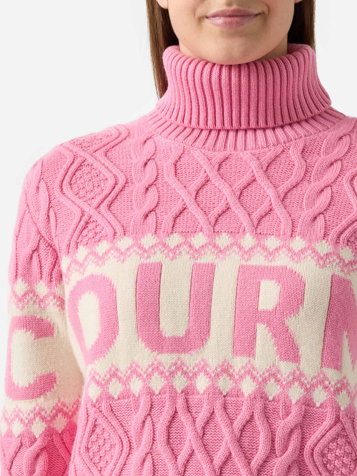 Maglione Anton a mezzo collo con jacquard Saint Barth