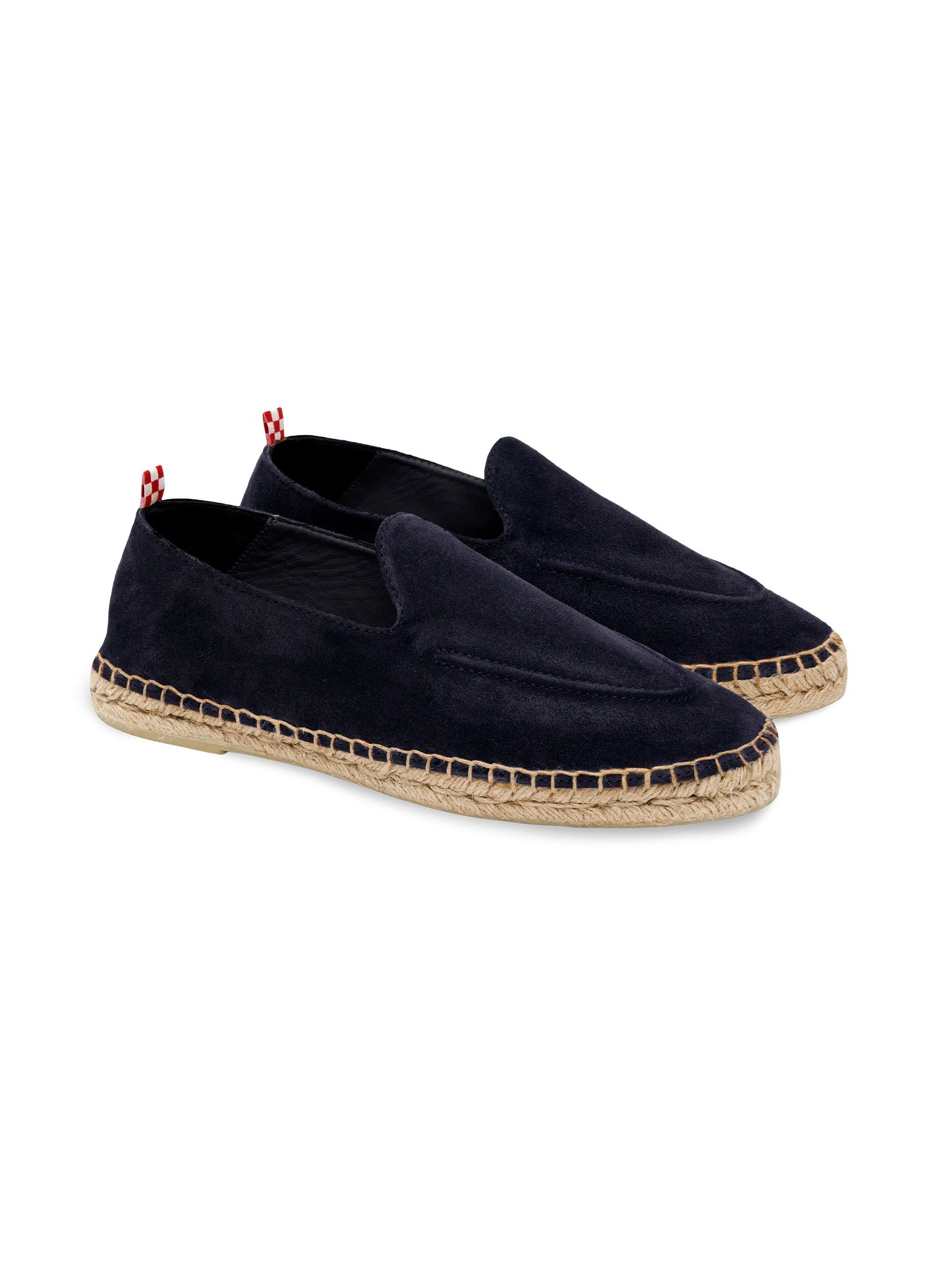 Marineblaue Armand-Espadrilles aus Wildleder