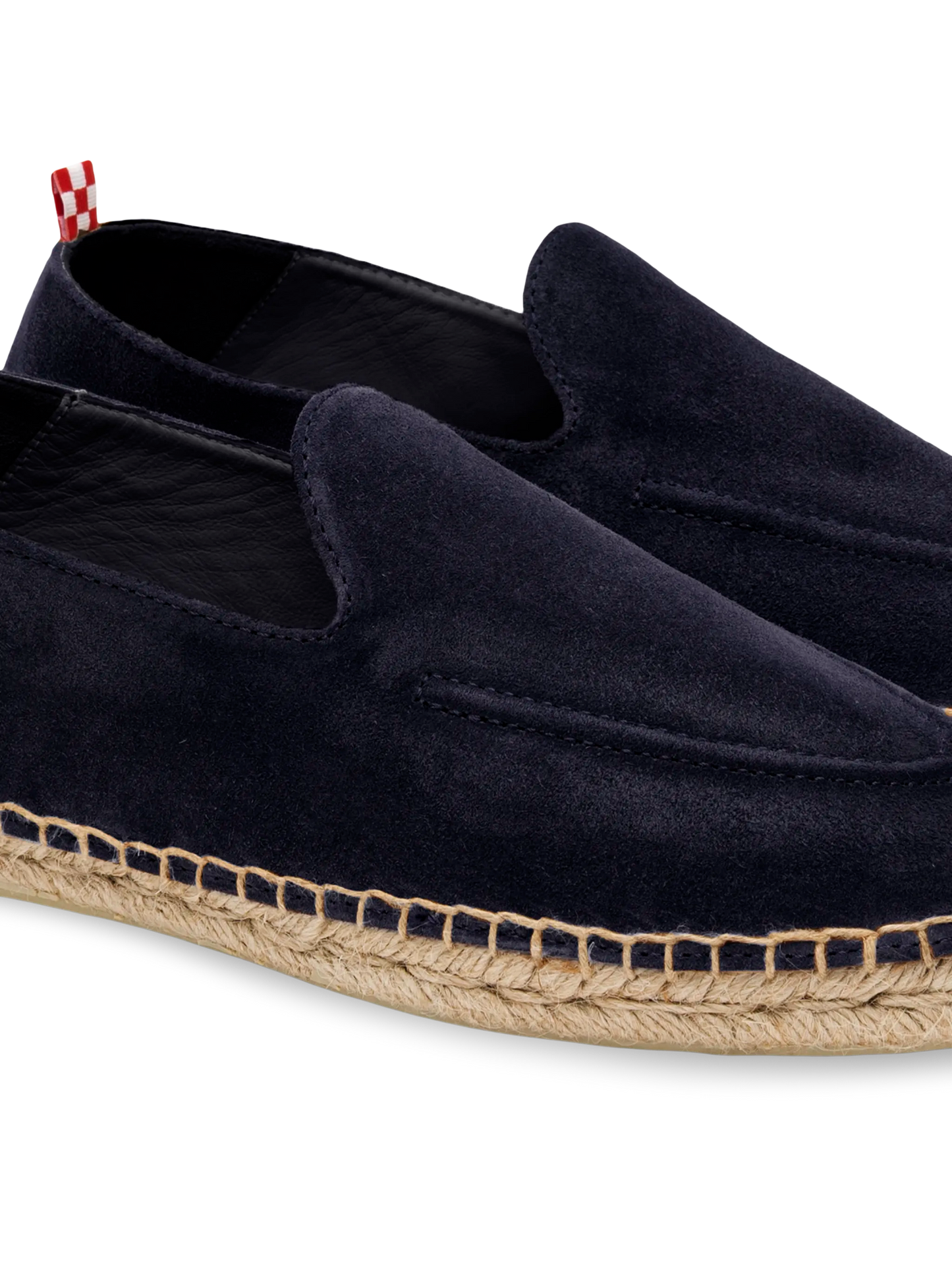 Marineblaue Armand-Espadrilles aus Wildleder