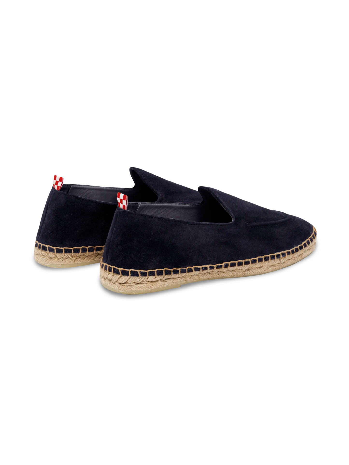 Marineblaue Armand-Espadrilles aus Wildleder