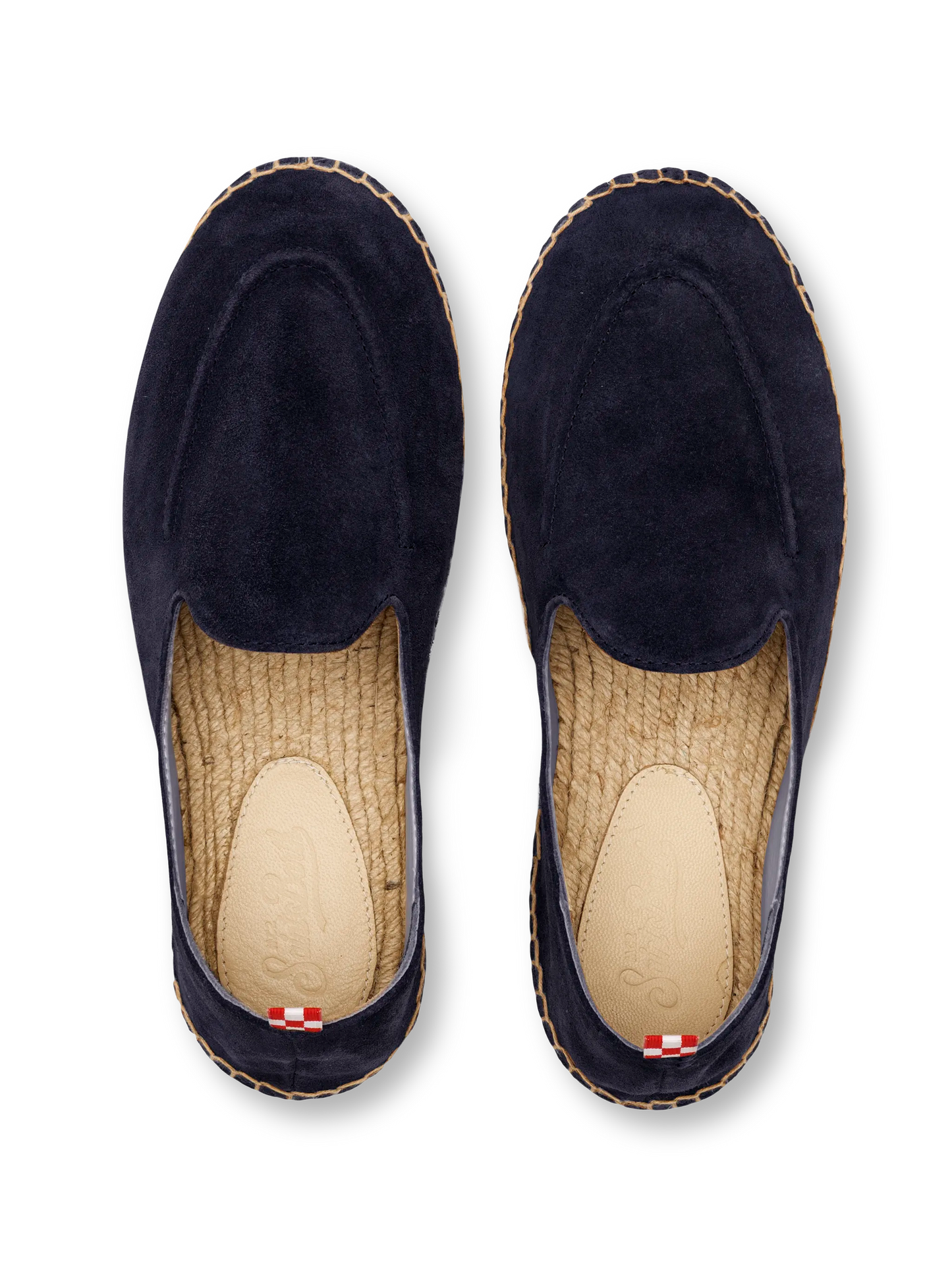 Marineblaue Armand-Espadrilles aus Wildleder