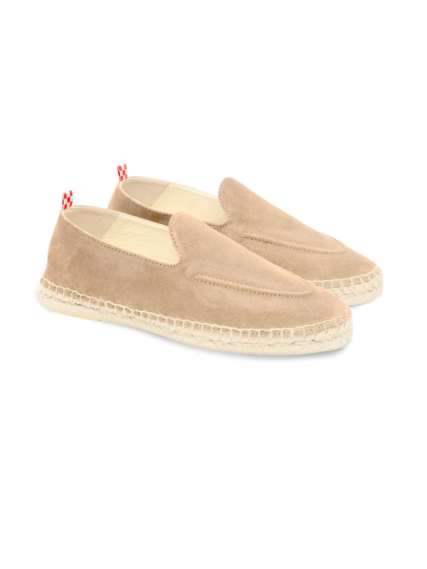 Beige Espadrilles Armand aus Wildleder