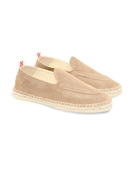 Beige Espadrilles Armand aus Wildleder