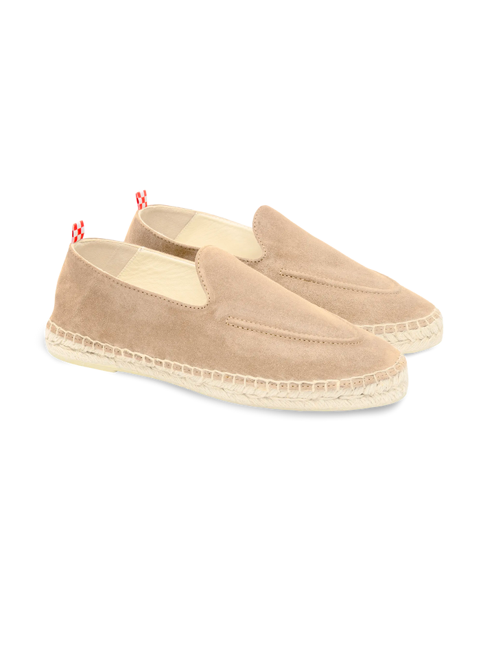 Beige Espadrilles Armand aus Wildleder