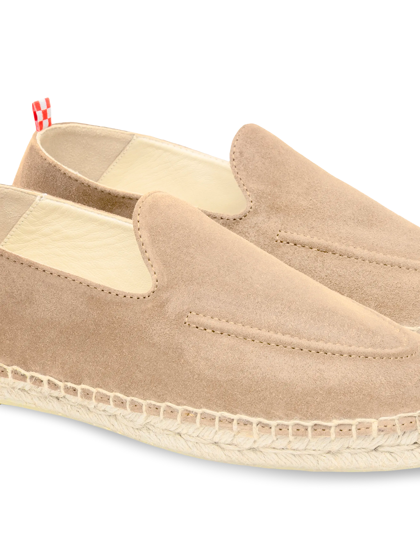 Beige Espadrilles Armand aus Wildleder