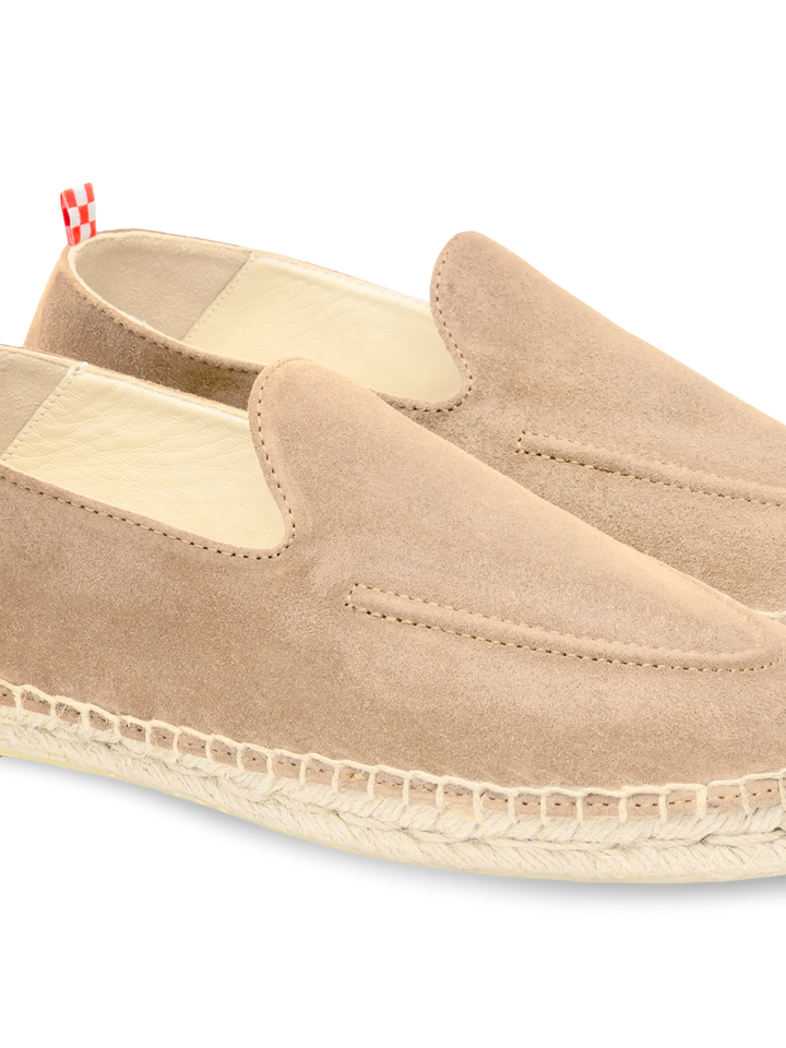 Beige Espadrilles Armand aus Wildleder