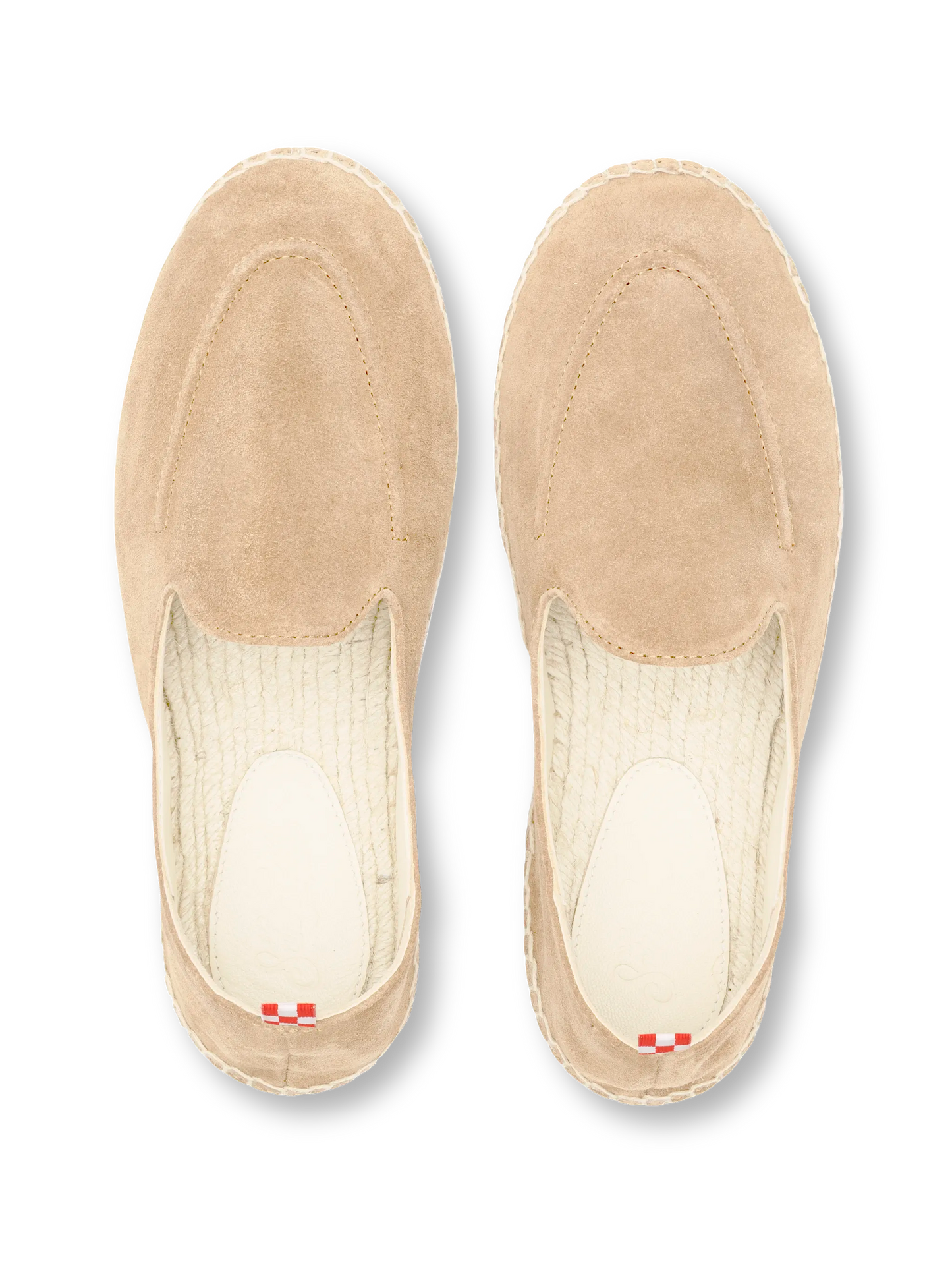 Beige Espadrilles Armand aus Wildleder
