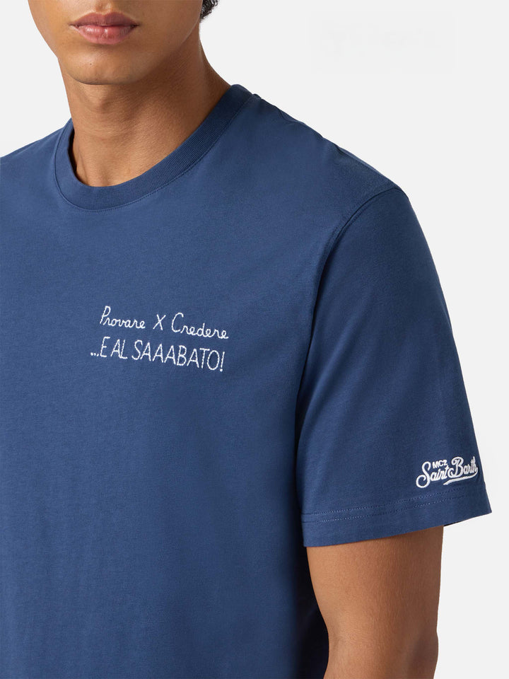 Winter cotton t-shirt Arnott with Provare per credere embroidery | YUPPIES SPECIAL EDITION