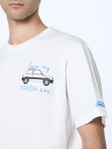 T-shirt da uomo in cotone pesante Arnott con ricamo Save Panda | FIAT PANDA SPECIAL EDITION