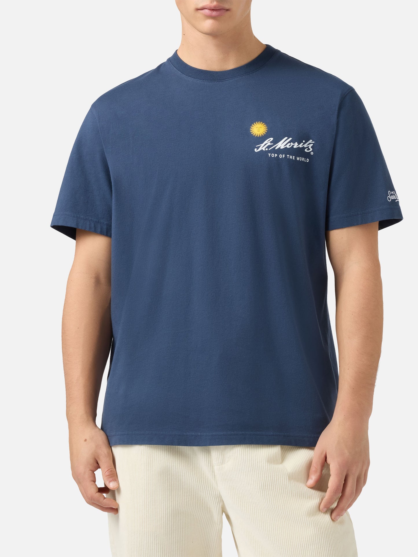 Winter cotton t-shirt Arnott with St. Moritz print | ST. MORITZ TOP OF THE WORLD SPECIAL EDITION