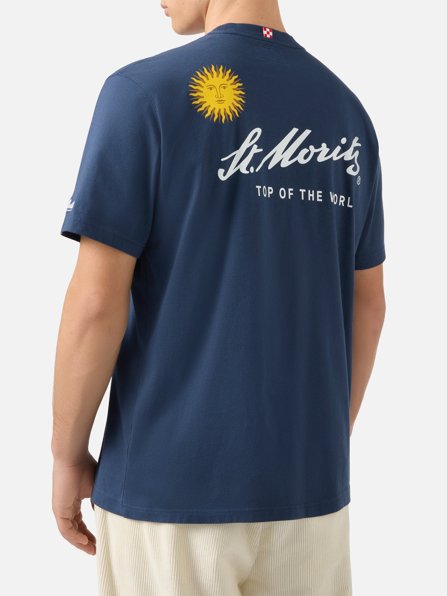 Winter cotton t-shirt Arnott with St. Moritz print | ST. MORITZ TOP OF THE WORLD SPECIAL EDITION