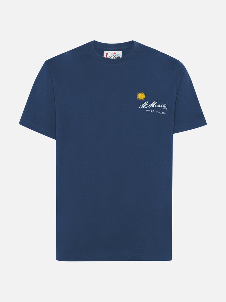 Winter cotton t-shirt Arnott with St. Moritz print | ST. MORITZ TOP OF THE WORLD SPECIAL EDITION