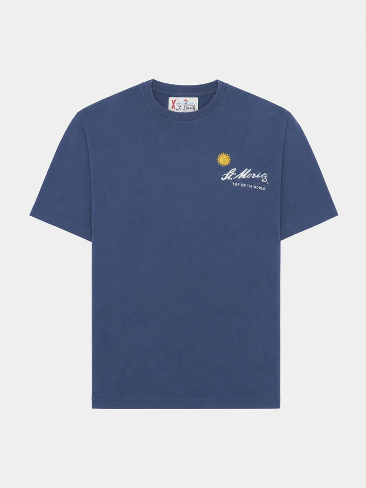 T-shirt d'hiver en coton Arnott avec imprimé St. Moritz | ST. MORITZ TOP OF THE WORLD SPECIAL EDITION 