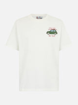 T-shirt da uomo in cotone pesante Arnott con ricamo Italian Ski Team | FIAT 500 SPECIAL EDITION