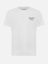 T-shirt da uomo in cotone pesante Arnott con stampa Apres tennis champ