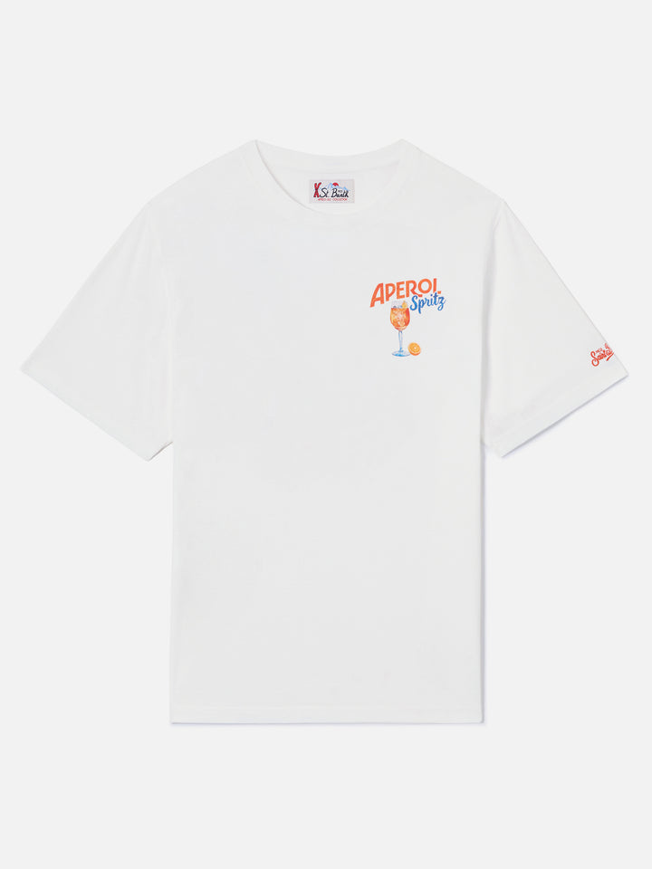 Off-white T-Shirt aus Arnott Baumwolle mit Aperol Spritz-Print | Special edition 